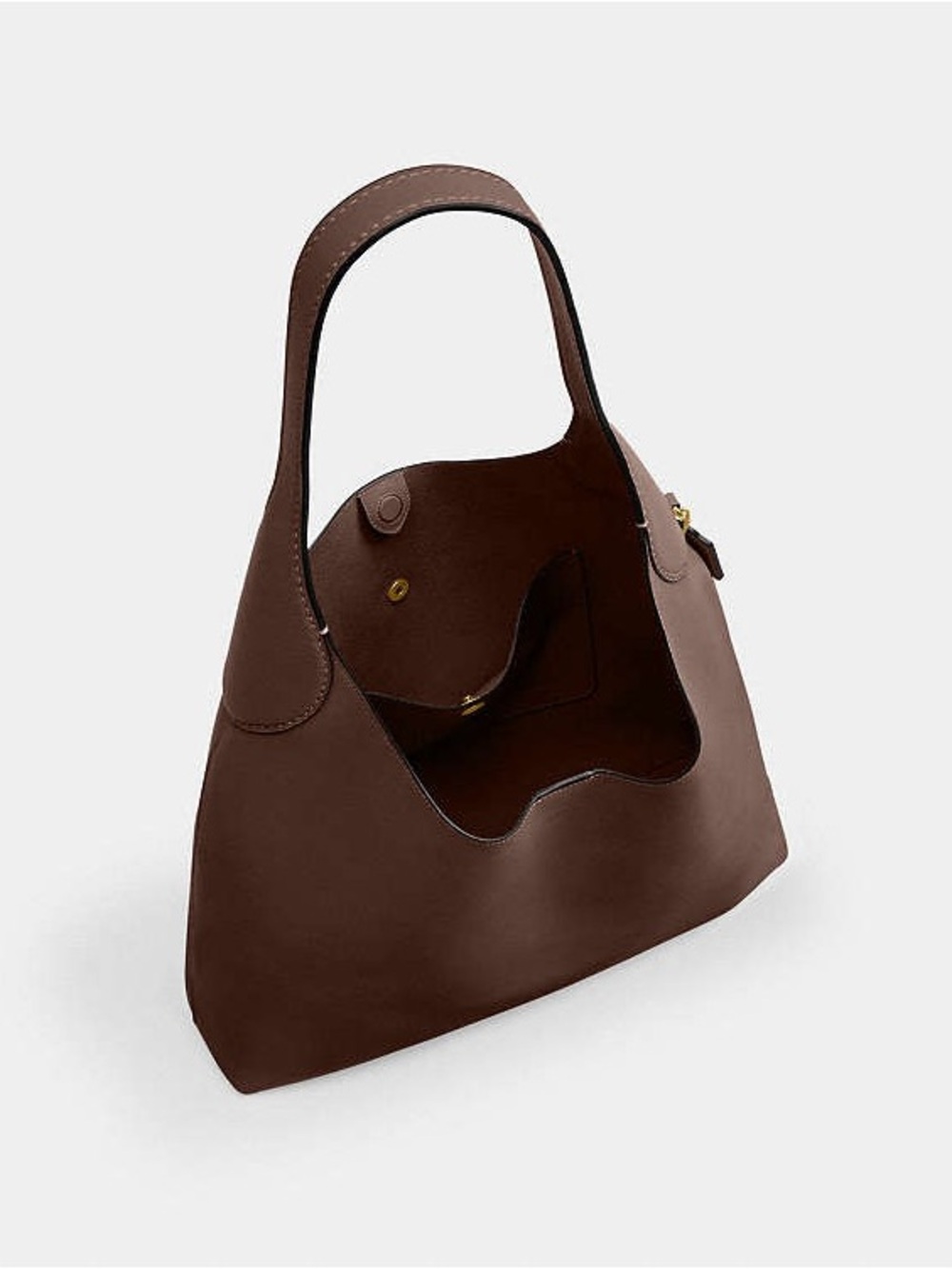 Coach Brooklyn Shoulder Bag 39 in Maple Brown Leather - Picture 2 of 4